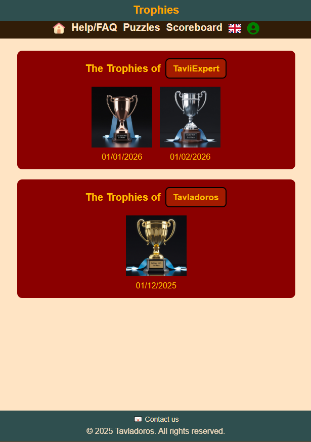 Trophies